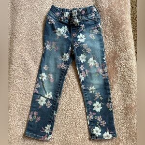 GAP Kids Toddler Floral Print Pull-on Jeggings - size 5T